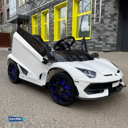 Электромобиль Lamborghini Aventador SVJ A333MP белый оптом, фото 2