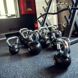 Гиря обрезиненная с хромированной ручкой PROFI-FIT,  6 кг, фото 2
