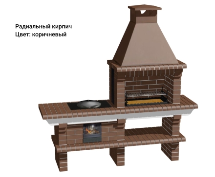 Печь Аристократ 714 Прямоугольный кирпич микс коричневого с желтым оптом, фото 6