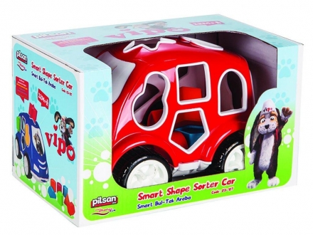 Машинка с геометрическими фигурами Pilsan Smart Shape Sorter Car ( 03-187) оптом, фото 3