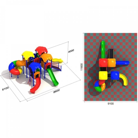 Игровая площадка Зоопарк 1.2 оптом, фото 3