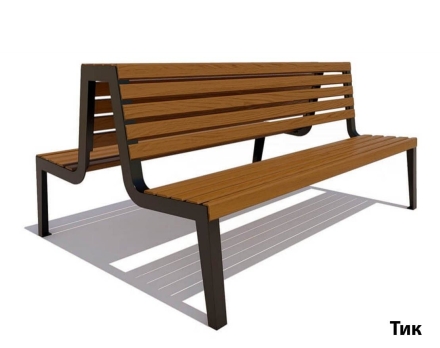 Парковая скамейка Магадан, Сосна 1,5 м оптом, фото 2