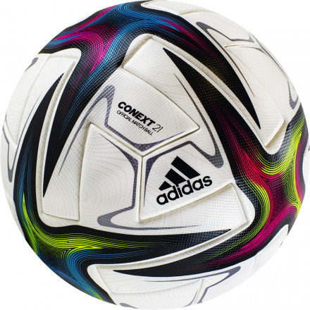 Мяч футб. &quot;ADIDAS Conext 21 PRO&quot; арт.GK3488,р.5, 6 п, FIFA PRO, ПУ, термосш, мультиколор оптом, фото 2
