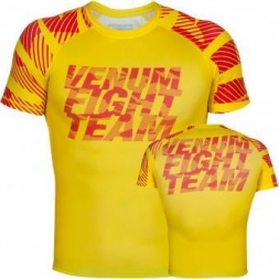Рашгард Venum Speed Camo Acid Yellow S/S, фото 1