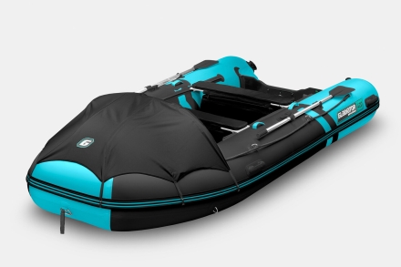 Gladiator E 420 PRO AIR Черно-бирюзовый моторная лодка ПВХ НДНД оптом, фото 1