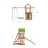 Детский игровой комплекс UNIX Kids (6 in 1) Light Green оптом