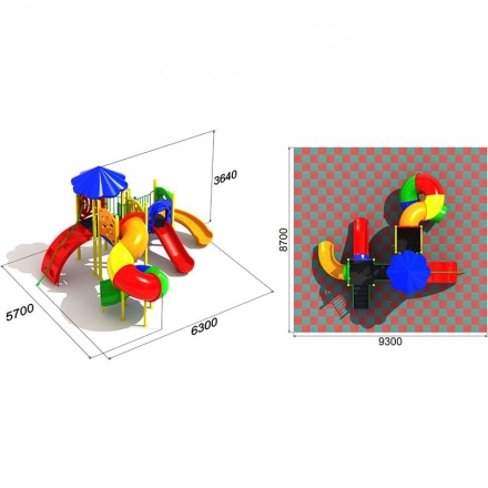 Детская игровая площадка Спираль 1.3 оптом, фото 3