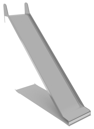 Горка из нержавеющей стали ГГН-1000.3000.010 для детской площадки оптом, фото 1