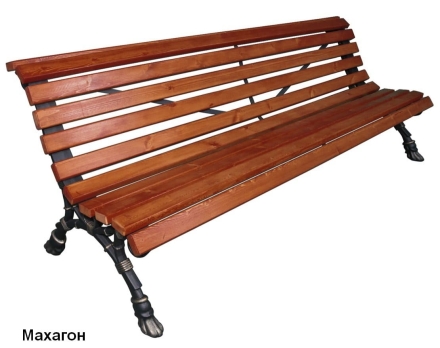 Скамейка парковая Европа, Лиственница 3,0 м оптом, фото 4