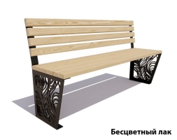Парковая скамейка Павлин, Сосна (без подлокотников) 3 м, фото 1