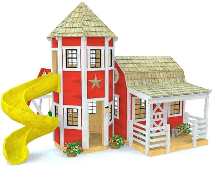 Игровая площадка TORUDA WOOD Имение с башней и качелями оптом, фото 2