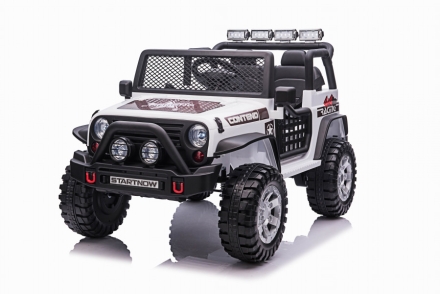 Детский электромобиль джип XMX с полным приводом (белый, EVA, 12V) - XMX618-4WD-WHITE оптом, фото 3