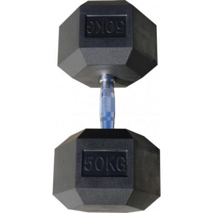 Гантель гексагональная обрезиненная ZSO, 70 кг оптом, фото 2