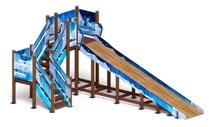 Горка Зима (снежная королева)(под анкера) - ИО 49.01.02-04.И1 - Н=2000 оптом, фото 1