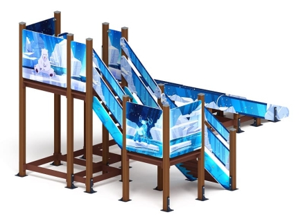 Горка Зима (снежная королева)(под анкера) - ИО 49.01.02-04.И1 - Н=2000 оптом, фото 3