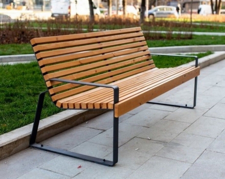 Скамейка TORUDA «Глория» со спинкой 1,8м оптом, фото 1