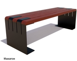 Скамейка уличная Симферополь (банкетка), Сосна 1,2 м, фото 2