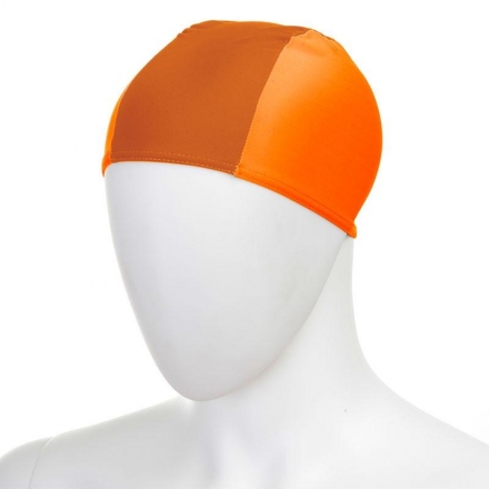 Шапочка для плавания &quot;FASHY Fabric Cap&quot;, полиамид/эластан, 3 панели, ярко-оранжевый оптом, фото 1