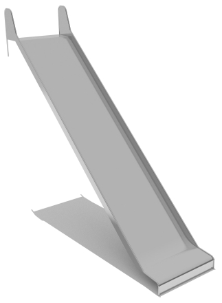 Горка из нержавеющей стали ГГН-1000.2750.009 для детской площадки оптом, фото 1