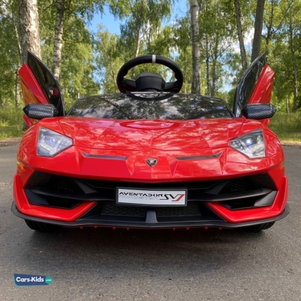 Электромобиль Lamborghini Aventador SVJ A333MP красный оптом, фото 5