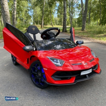 Электромобиль Lamborghini Aventador SVJ A333MP красный оптом, фото 3