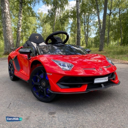 Электромобиль Lamborghini Aventador SVJ A333MP красный оптом, фото 4