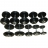 Гантельный ряд ZSO 2,5 кг - 25 кг (10 пар), шаг 2,5 кг, BASIC оптом