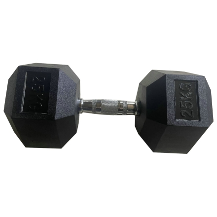 Обрезиненная гексагональная гантель INEX Hex Dumbbell 25 кг оптом, фото 1