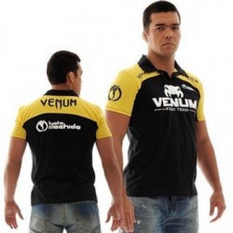 Поло Venum "Lyoto Machida UFC Edition" - Black/Yellow оптом, фото 1