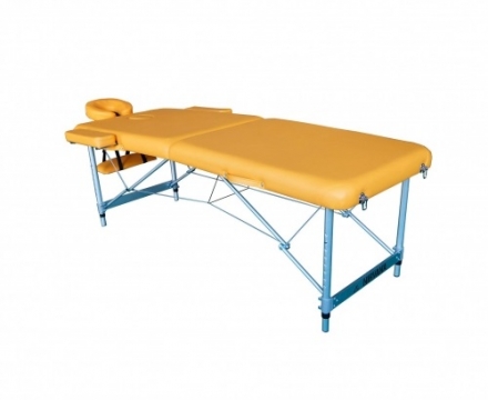 Массажный стол DFC NIRVANA, Elegant LUXE, 186х70х4 см, алюм. ножки, цвет горчичный (Mustard) оптом, фото 2