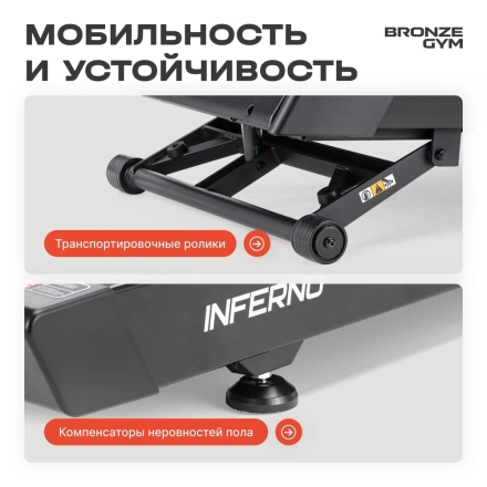 Беговая дорожка BRONZE GYM INFERNO оптом, фото 14