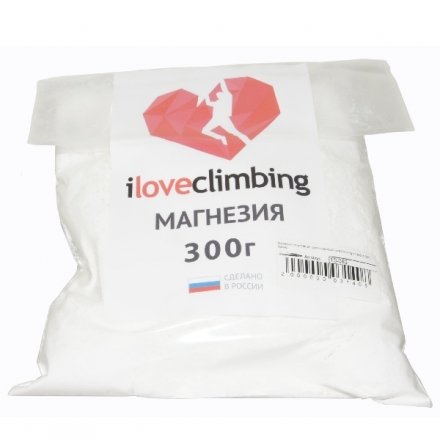 Магнезия спортивная сухой порошок iloveClimbing в пакете 300 грамм оптом, фото 1