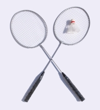 Набор для игры в бадминтон серебряный Набор для игры в бадминтон серебряный