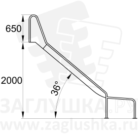Горка из нержавеющей стали размером 3500х1010 мм оптом, фото 5