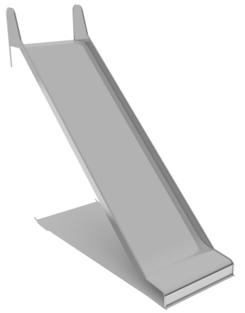 Горка из нержавеющей стали ГГН-1000.2250.007 для детской площадки оптом, фото 1