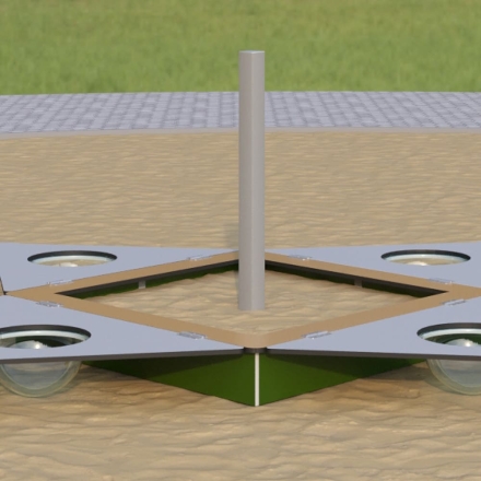 Песочница Romana 057.38.10 Люк с крышкой для детской площадки оптом, фото 2