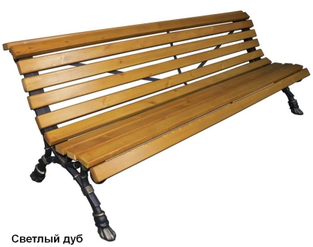 Скамейка парковая Европа, Лиственница 2,0 м оптом, фото 3