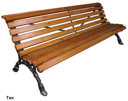 Скамейка парковая Европа, Лиственница 2,0 м оптом, фото 1