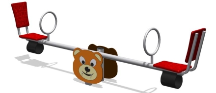 Качели балансир Romana Мишка 108.50.00-02 для детской площадки оптом, фото 1