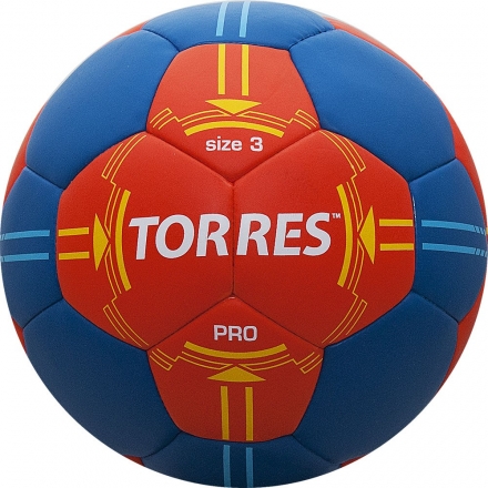Мяч ганд. &quot;TORRES PRO&quot; арт.H30063, р.3, ПУ, 4 подкл. слоя, оранжево-синий оптом, фото 1