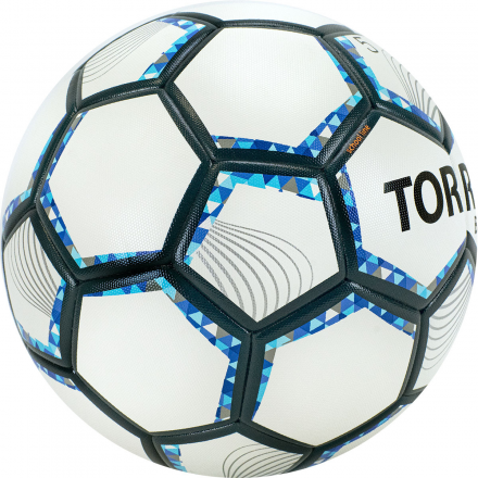 Мяч футб. &quot;TORRES BM 1000&quot;арт.F320625, р.5, 32 панел., мягкий PU, термосшивка, бел-серебр-син. оптом, фото 2