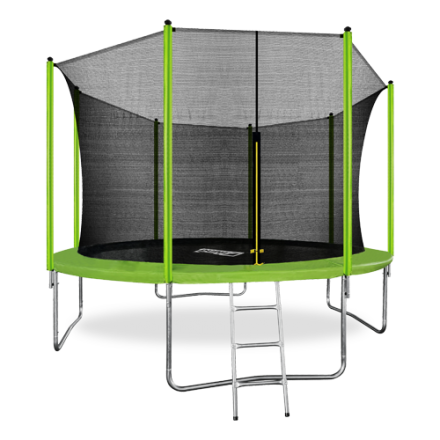 ARLAND Батут 12FT с внутренней страховочной сеткой и лестницей (Light green) оптом, фото 1
