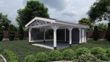 Навес для машин ХАМБЕР Несущий каркас оптом, фото 1