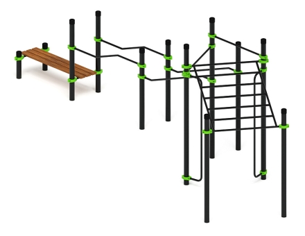 Воркаут ЛОВ 108 зеленый ВТ 102.21-02 оптом, фото 1