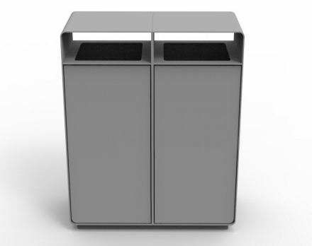 Урна уличная «Город» двухсекционная оптом, фото 2