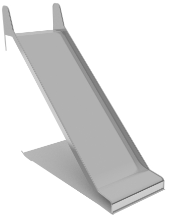 Горка из нержавеющей стали ГГН-1000.2000.006 для детской площадки оптом, фото 1