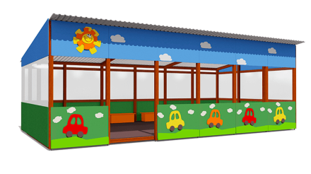 Теневой навес Город ВСТ 1514 40 м2 для улицы оптом, фото 1