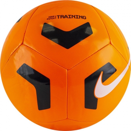 Мяч футб. &quot;NIKE Pitch Training&quot;, арт.CU8034-803, р.5, 12 панелей, ТПУ, маш.сш, оранжево-черный оптом, фото 1