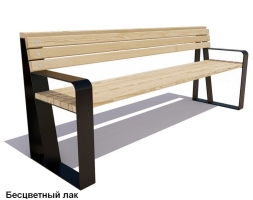 Скамейка уличная Отдых, Лиственница 2,5 м, фото 2