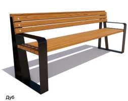 Скамейка уличная Отдых, Лиственница 2,5 м, фото 1